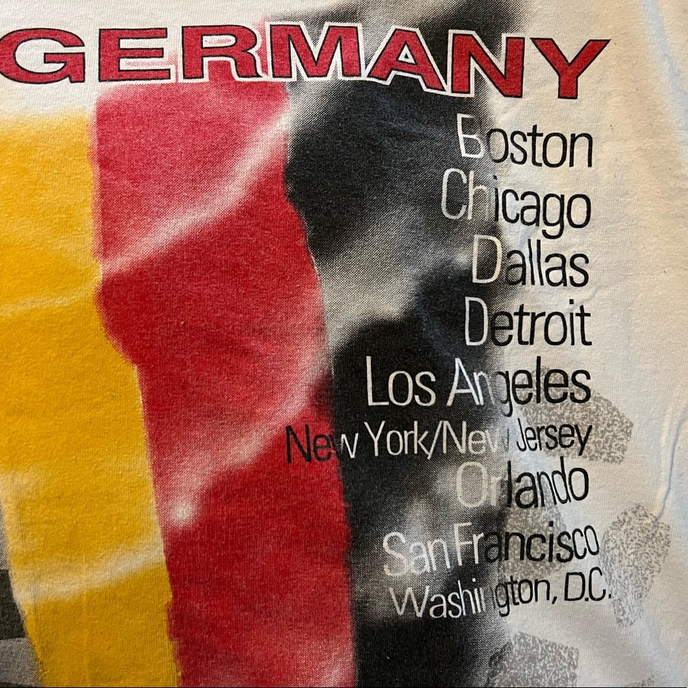 1994 Vintage Apex One Germany World Cup 94 Soccer Flag Shirt VTG 90s - Picture 7 of 8
